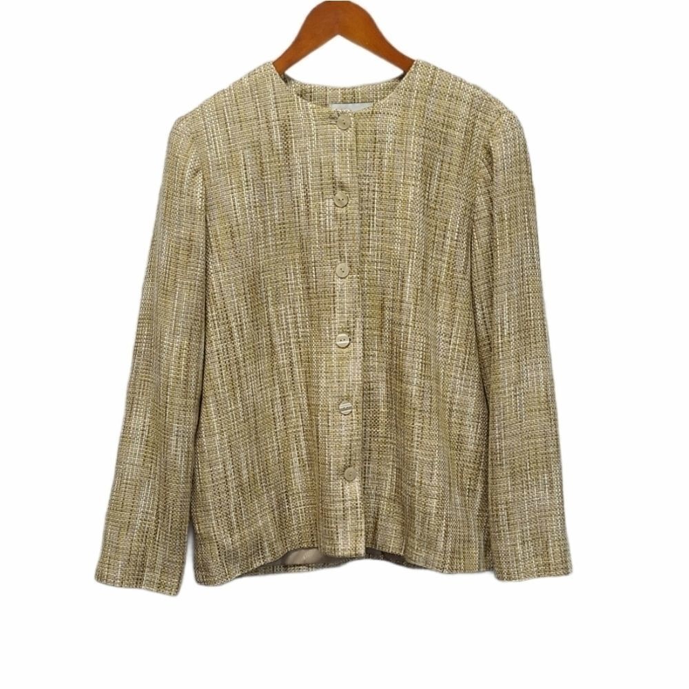 âAlfredâDunnerâTweed BlazerâJacketâSizeâLarge - Picture 2 of 6